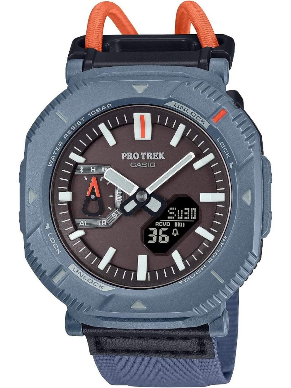 Men's Black Blue Digital Bluetooth Environmentally Friendly Bio Resin Watches